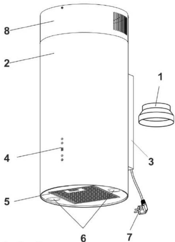 Gurari GCH V 380 - Disegno di dimensioni - 1