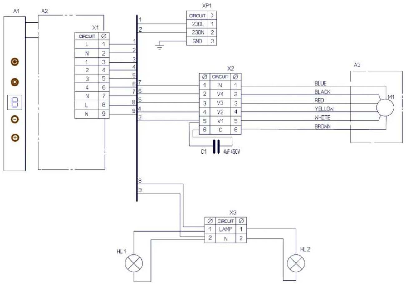 Gurari GCH V 380 - Schaltplan für das Modell GCH V 380 PRIME N - 1