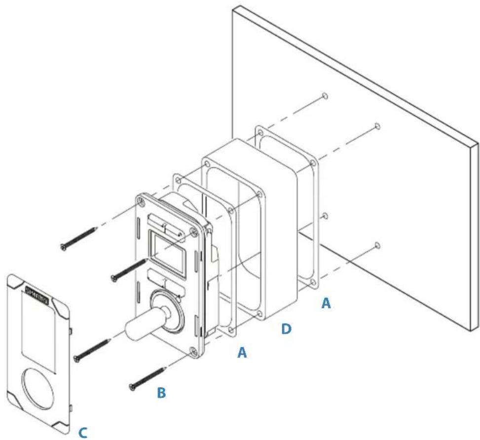 SIMRAD FU80 - Cadre de la cloison - 1