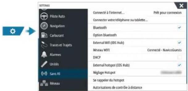SIMRAD IDS - Paramètres sans fil - 1