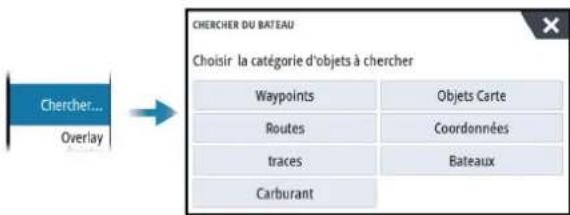 SIMRAD IDS - Trouver des objets sur des fenêtres de carte - 1