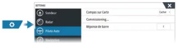 SIMRAD IDS - Paramètres du pilote automatique - 1