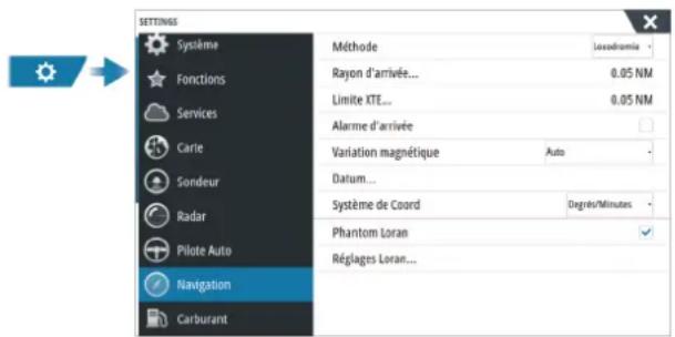 SIMRAD IDS - Navigation Settings - 1