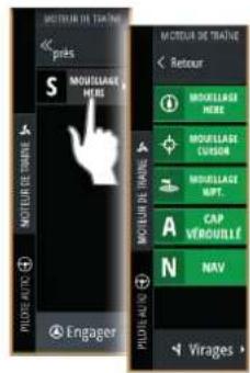 SIMRAD IDS - Activation et désactivation du pilote automatique - 2