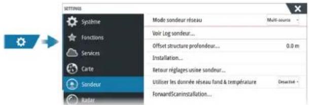 SIMRAD IDS - Paramètres sondeur - 1