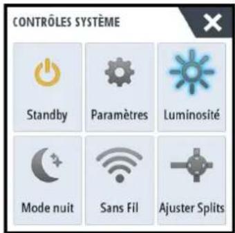 SIMRAD IDS - Boîte de dialogue Contrôles système - 1