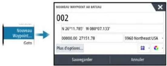 SIMRAD IDS - Sauvegarder des waypoints - 1