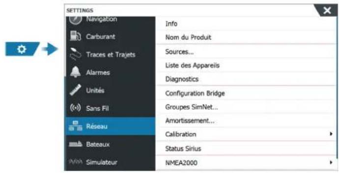 SIMRAD IDS - Paramètres réseau - 1
