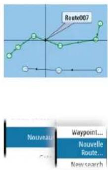 SIMRAD IDS - Éditer une route à partir de la fenêtre de carte - 1