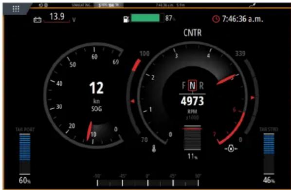 SIMRAD IDS - À propos des fenêtres Instruments - 1