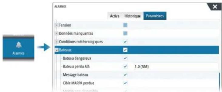 SIMRAD IDS - Alarmes du bateau - 1