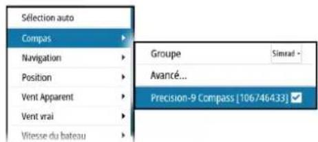 SIMRAD IDS - Selection manuelle d'une source - 1