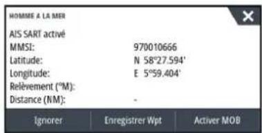 SIMRAD IDS - Message d'alarme AIS SART - 1