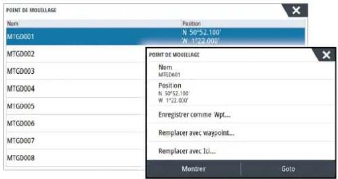 SIMRAD IDS - Paramétrage Point d'ancrage - 1