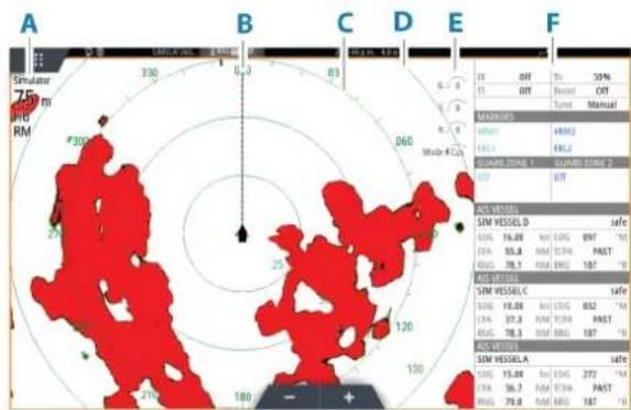 SIMRAD IDS - Fenêtre du radar - 1