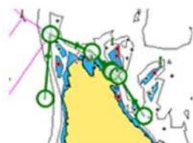 SIMRAD IDS - Exemples d'Autorouting Dock-to-dock et d'Easy Routing - 2