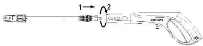 Anova H1800 - Faites glisser le porte-pistolet en position - 4