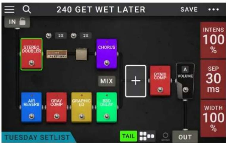 HeadRush Pedalboard - Trajet du signal - 5