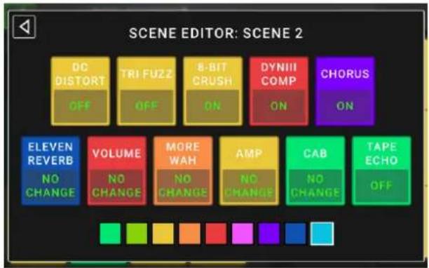 HeadRush Pedalboard - Pour creer et modifier une scene : - 2