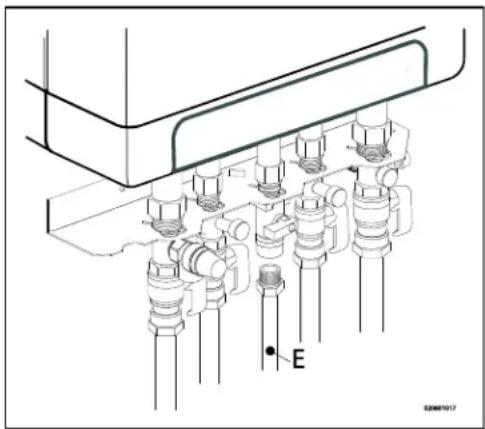 DAIKIN EKOMBG28ABV1 - Ligação do gás - 1