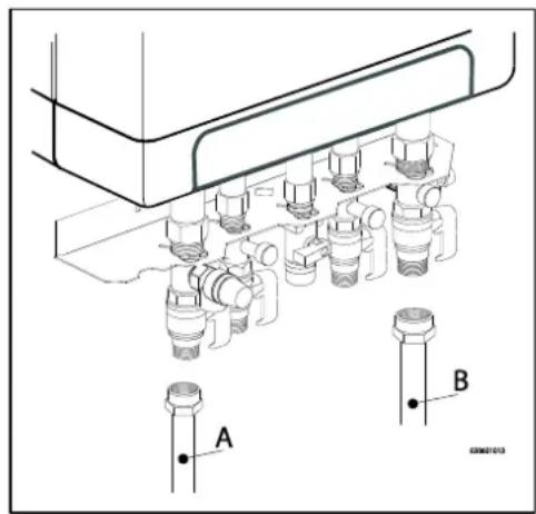DAIKIN EKOMBG28ABV1 - L'installation de chauffage doit être attachée avec : - 1