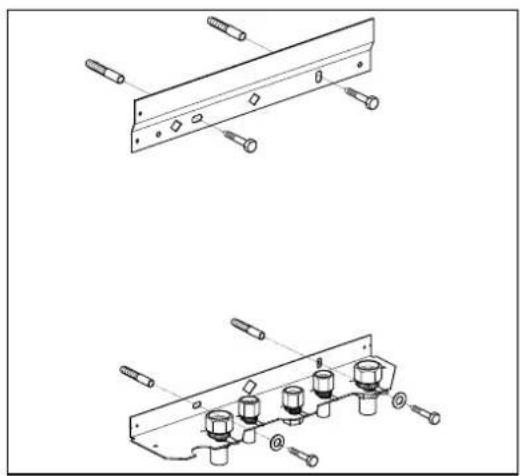 DAIKIN EKOMBG28ABV1 - Ophangstrip en montagebeugel monteren - 1