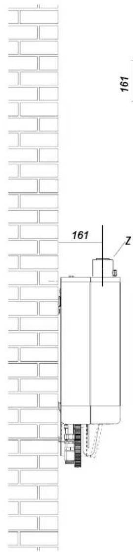 DAIKIN EKOMBG28ABV1 - Installation measurements - 1