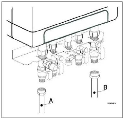 DAIKIN EKOMBG28ABV1 - Collegamento dell'impiano CH - 1