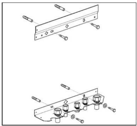 DAIKIN EKOMBG28ABV1 - Assembling suspension strip and assembly bracket - 1