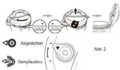 Concept CK8000 - BENUTZING DES KOGTOPFS MIT DEM DRUCKDECKEL (7) - 2