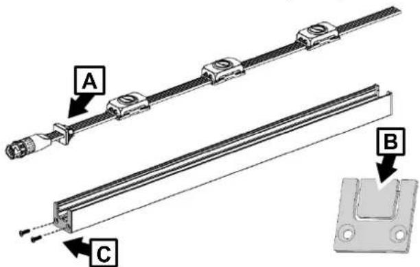 MARTIN Exterior Dot4 Pro - Installation avec un profilé aluminium - 1