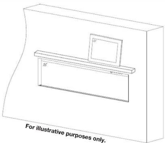 Napoleon Astound FlexMount NEFL50AB - Single-Sided Viewing Installation - 1
