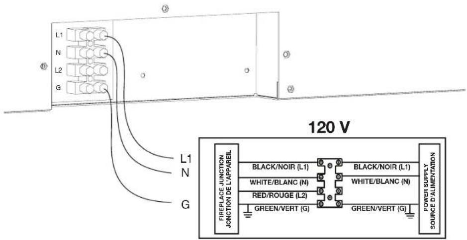 Napoleon Astound FlexMount NEFL50AB - Installation par câblage 120 v. - 1