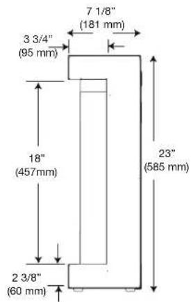 Napoleon Astound FlexMount NEFL50AB - Dimensions - 1