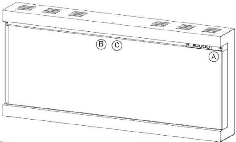 Napoleon Astound FlexMount NEFL50AB - label location - 1