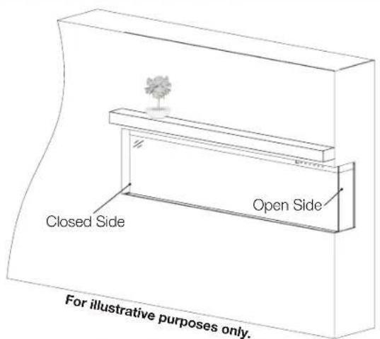 Napoleon Astound FlexMount NEFL50AB - Two-Sided Viewing Installation - 1