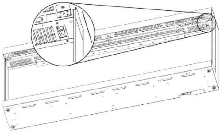 Napoleon Astound FlexMount NEFL50AB - Le commutateur de verrouillage du chauffage - 1