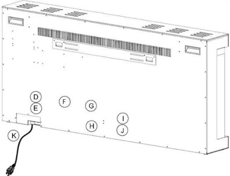 Napoleon Astound FlexMount NEFL50AB - Emplacement de l'étiquette - 2