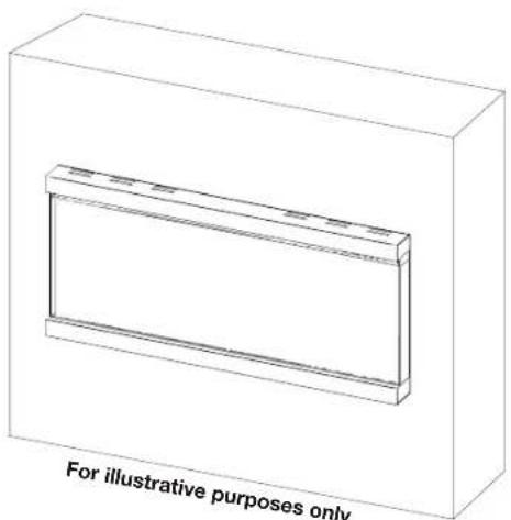 Napoleon Astound FlexMount NEFL50AB - Partial Recess Installation - 1