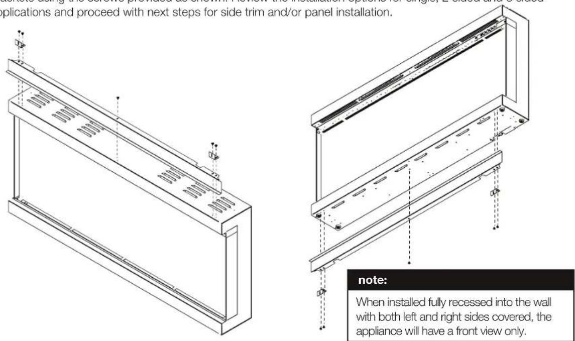 Napoleon Astound FlexMount NEFL50AB - trim / panel installation - 1