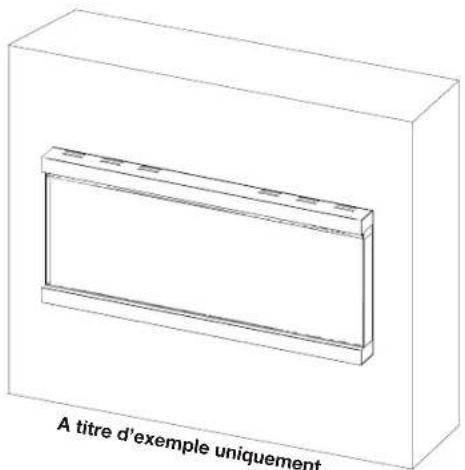 Napoleon Astound FlexMount NEFL50AB - Installation en retrait partiel - 1