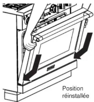 Café C2Y366P3TD1 - Pour réinstaller la porte : - 1