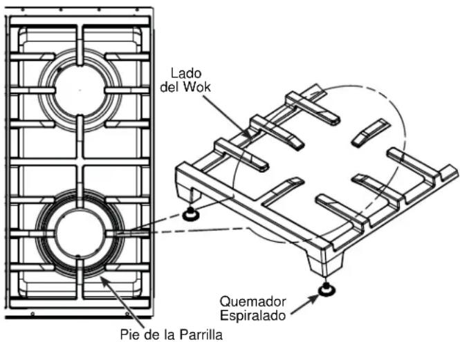 Café C2Y366P3TD1 - REJILLAS DEL QUEMADOR - 1