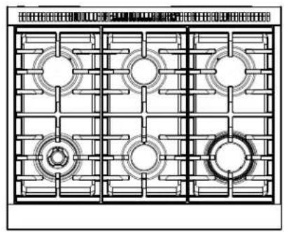 Café C2Y366P3TD1 - FEATURES OF THE RANGE AND COOKTOP - 1