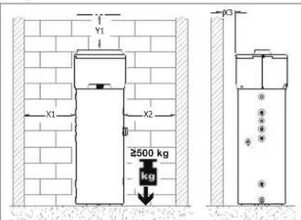 DAIKIN EKHH2E260AAV3 - Predisposizione del luogo di installmente - 1