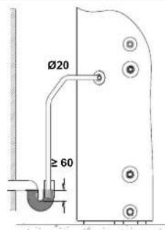 DAIKIN EKHH2E260AAV3 - Conexión de la descarga de agua de condensación - 1