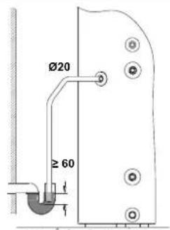 DAIKIN EKHH2E260AAV3 - Raccordement de l'évacuation de la condensation - 1