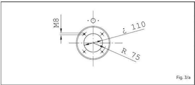 SIME Estelle HE B4 INOX ErP - Montaggio del bruciatore (fig. 3/a) - 2