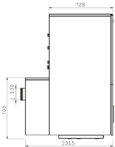 SIME Estelle HE B4 INOX ErP - DIMENSIONS D'ENCOMBREMENT (Afb. 1) - 2