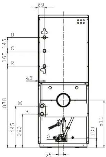 SIME Estelle HE B4 INOX ErP - DIMENSIONS D'ENCOMBREMENT (Afb. 1) - 3